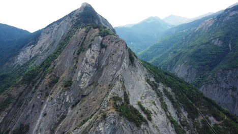 mountain scenery from aerial view