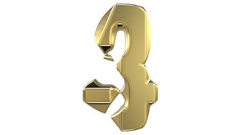 transformation of the "3" digit into the "4" digit and reverse