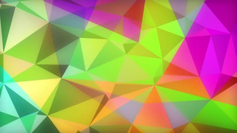 telón de fondo fractal de triángulo colorido animado