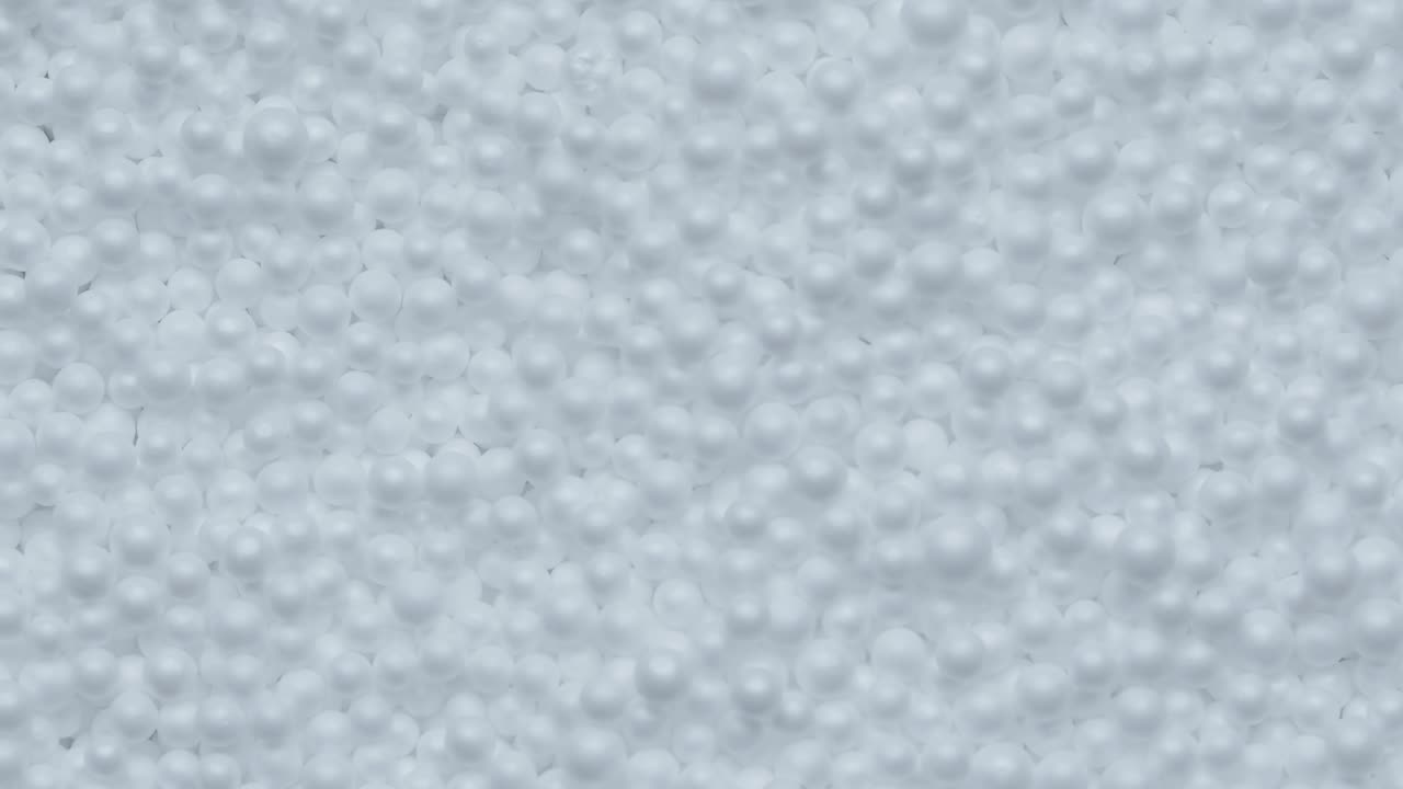 las bolas blancas de fondo.