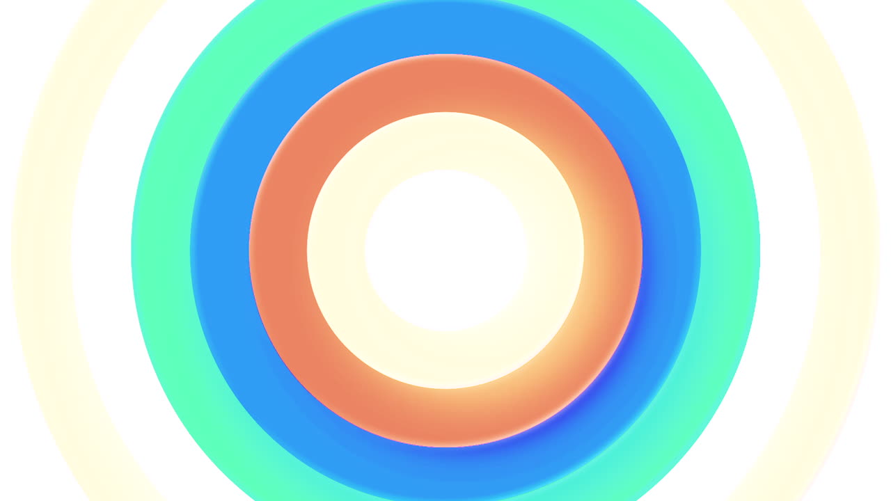 fondo de círculos concéntricos abstractos y coloridos