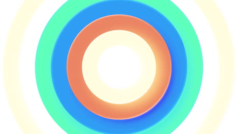 Abstract Colorful Concentric Circles Background
