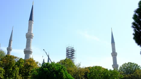 blue mosque sultanahmet istanbul turkey blue mosque restoration work