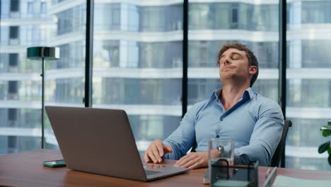 Upset-exhausted-director-tired-of-work-routine-closeup.-Manager-leaning-chair