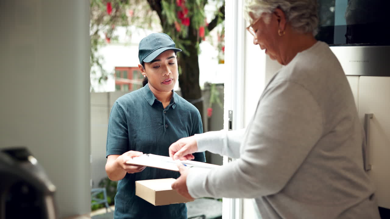 Delivery service to a customer at home