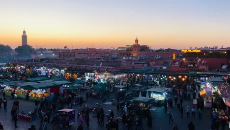 plaza jamaa el fna en la noche marruecos, marrakech