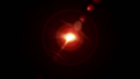4k optical lens flare with halo corona effect flicker and burst light background loop. animation of beautiful spot light lens flare bursting with flickering rays elements. light glow effect design.
