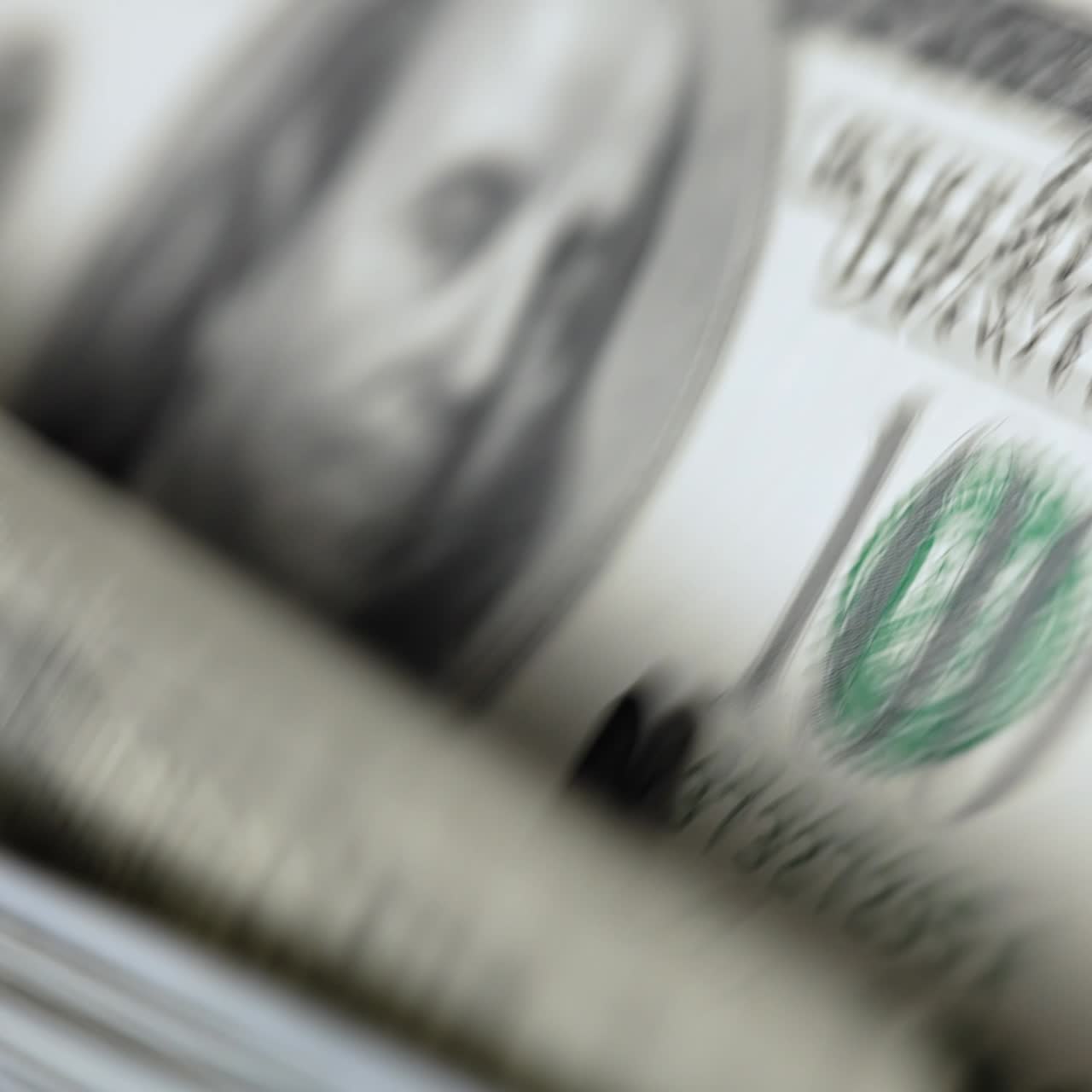 Money counter machine counting New 100 US dollar