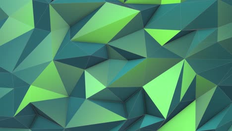 green abstract low poly triangle background