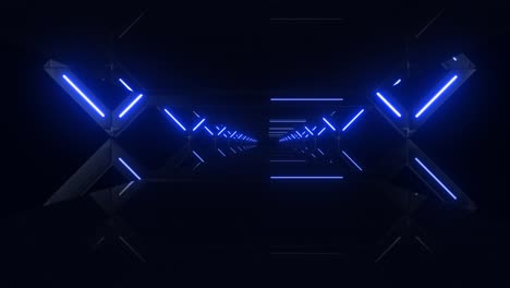 el túnel de neón futurista