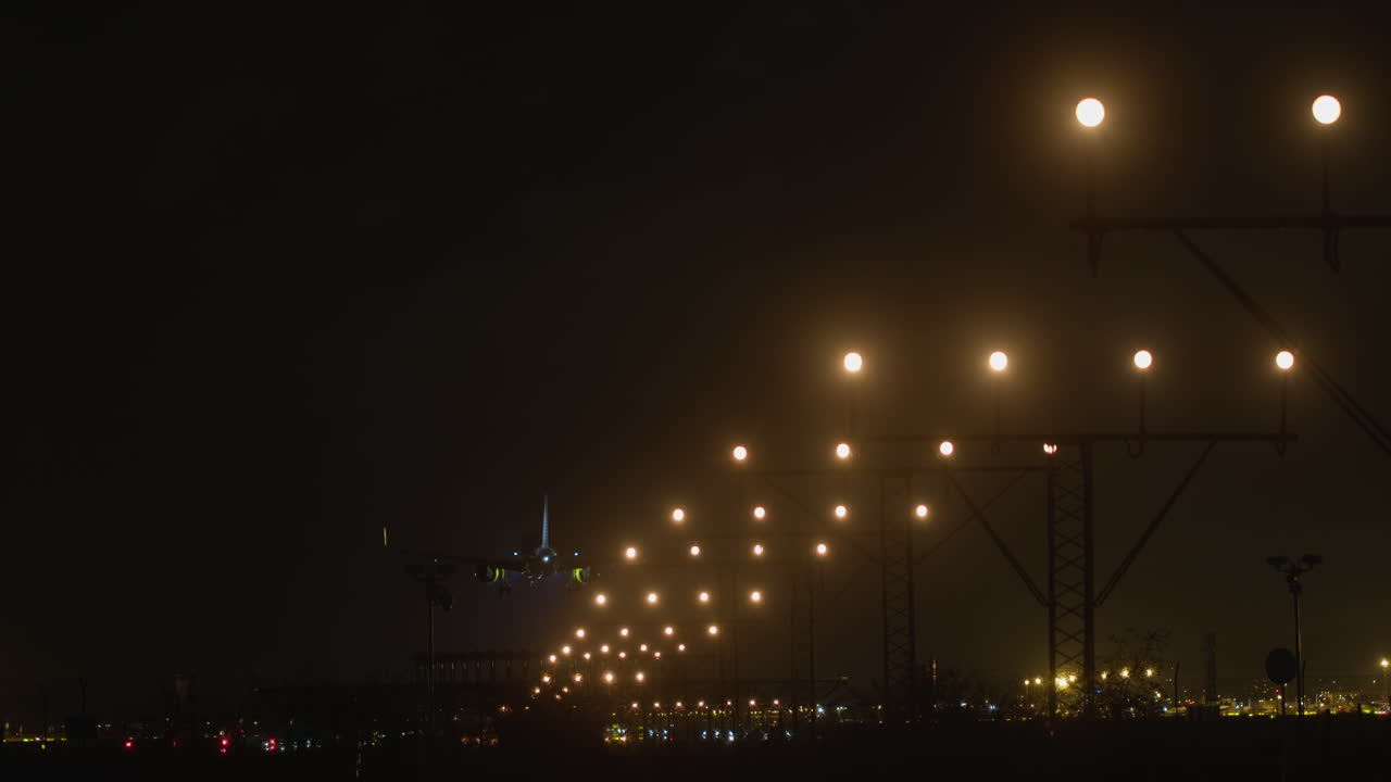 저녁 비행 최종 접근