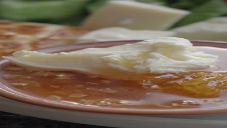 turkish breakfast spread with honey and yogurt