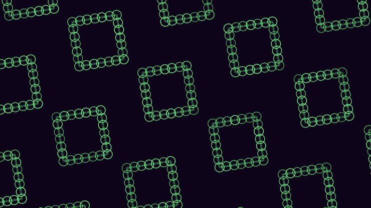 Checkerboard pattern of alternating purple and black rectangles arranged in a grid