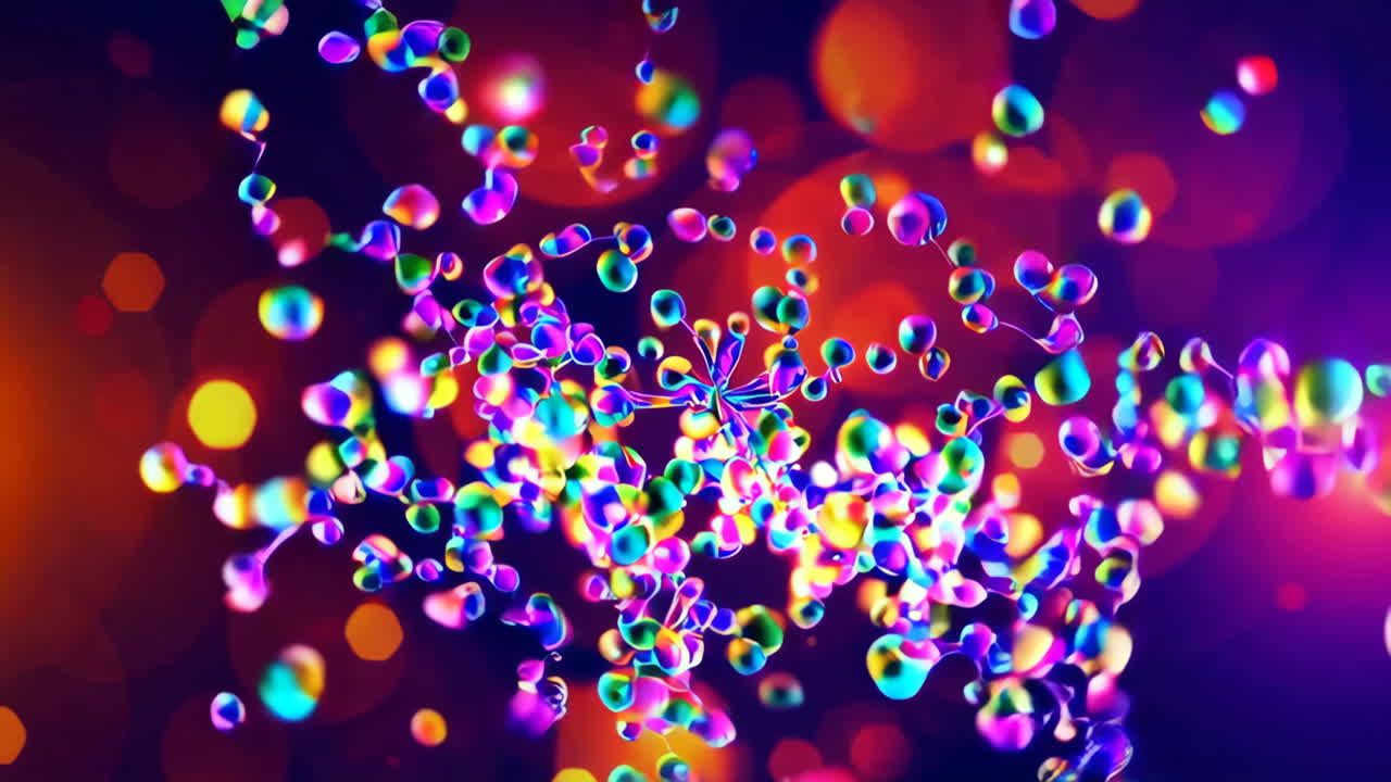 추상적인 다채로운 입자 디자인