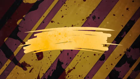animación de forma amarilla con espacio de copia sobre líneas en fondo amarillo.