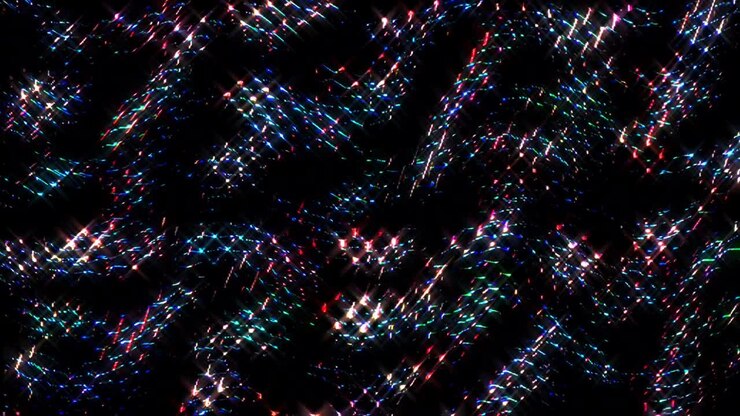 Sfondo astratto con linee liquide 3D in una texture multicolore. Fluido con riflesso a colori pieni. Lo sfondo si anima