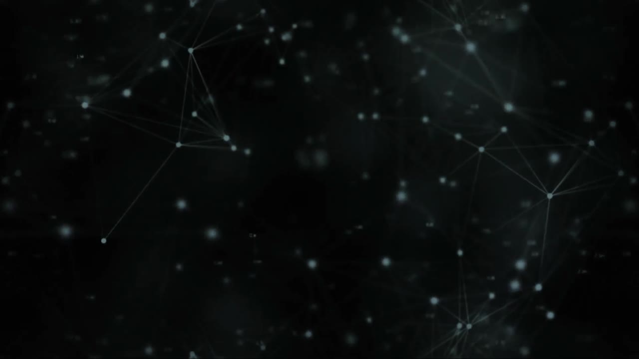 검은 바탕에 대한 추상적인 연결 선