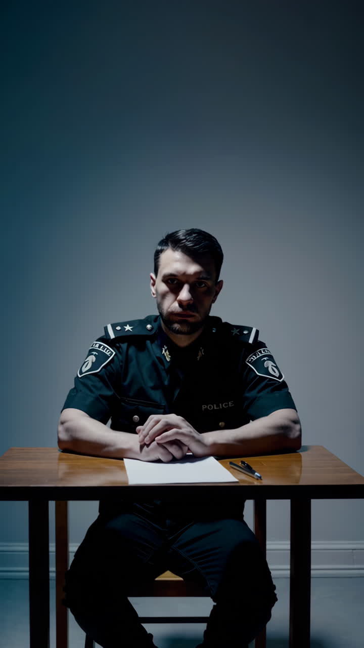 Police Officer in Interview