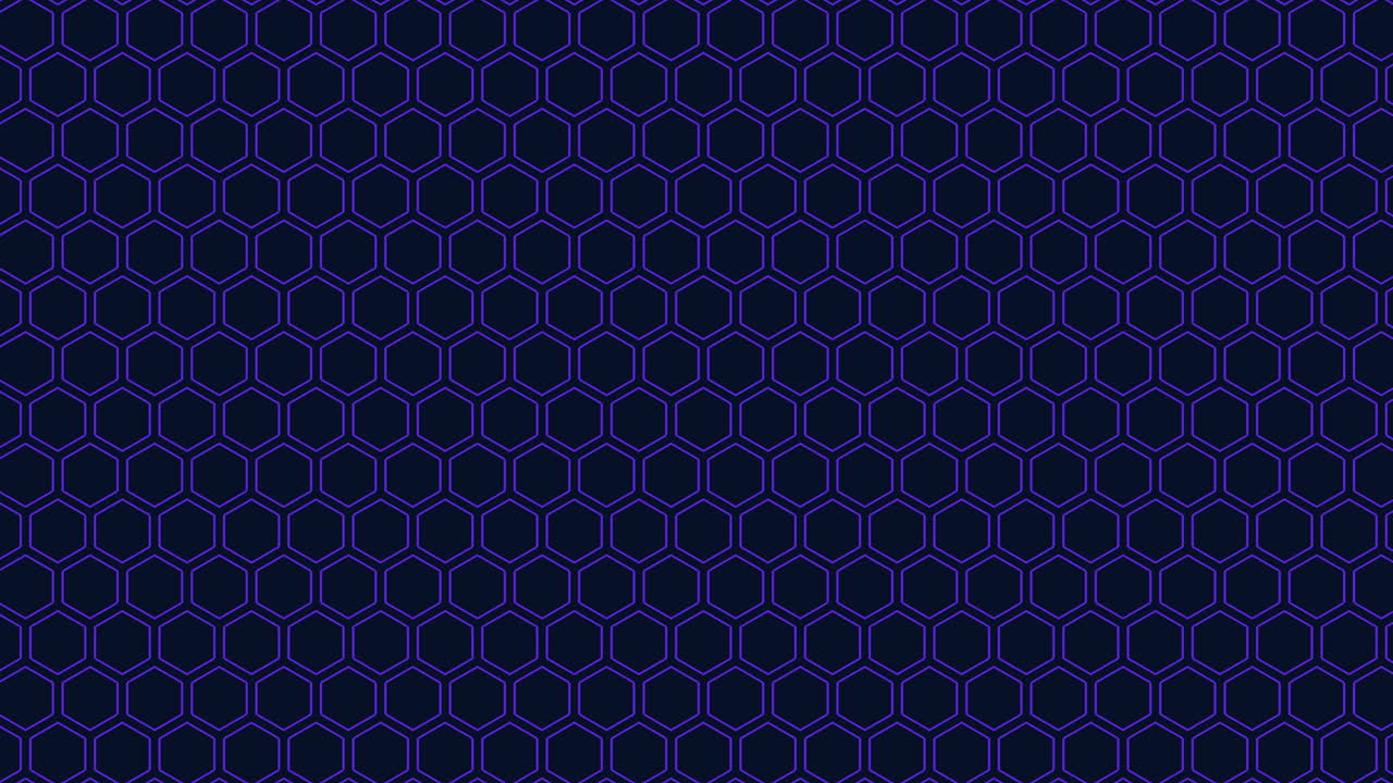 azulejos hexagonales patrón azul y negro de hexágonos interconectados