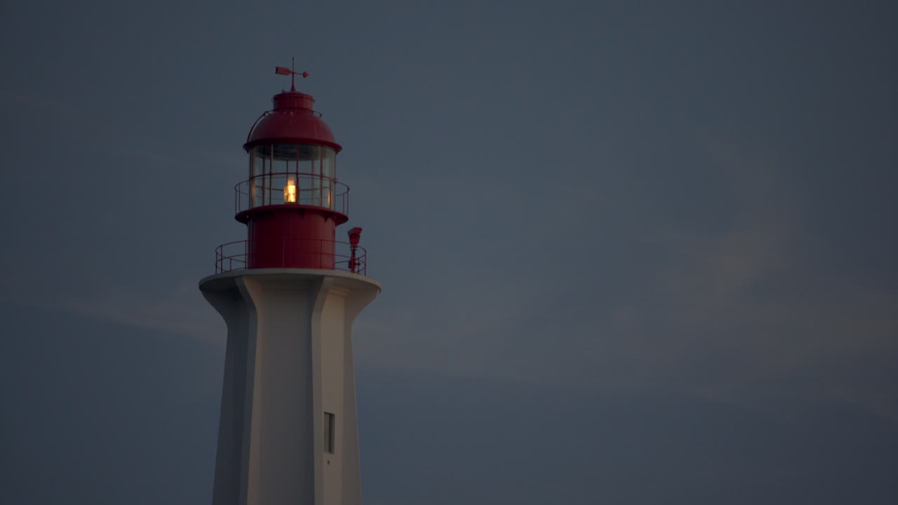 A Close-Up Nighttime View of the Point Atkinson Light House