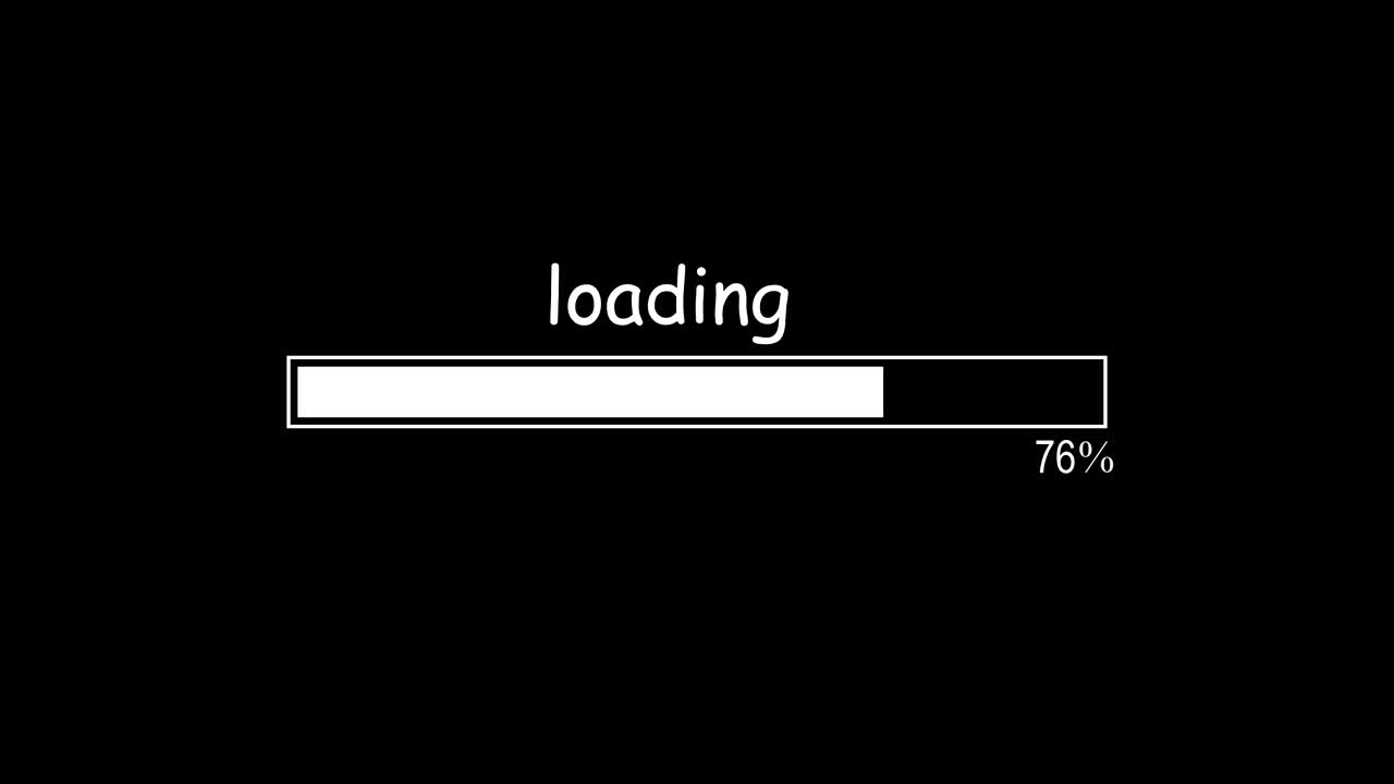 loading bar animation with optional luma matte. Alpha Luma Matte included. 4k video