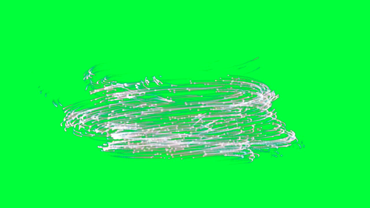 녹색 화면에 추상적인 빛의 흔적