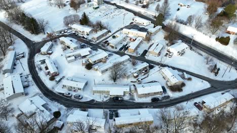 Manufactured-cheap-low-income-housing-in-winter-snow