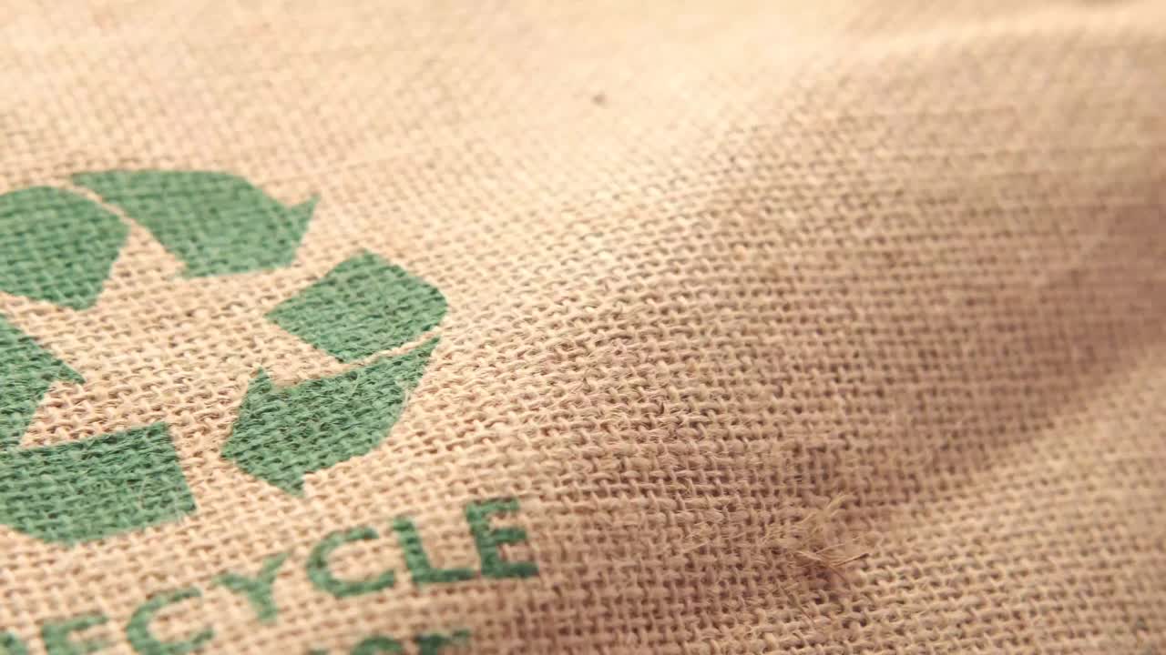 재활용 된 burlap 가방