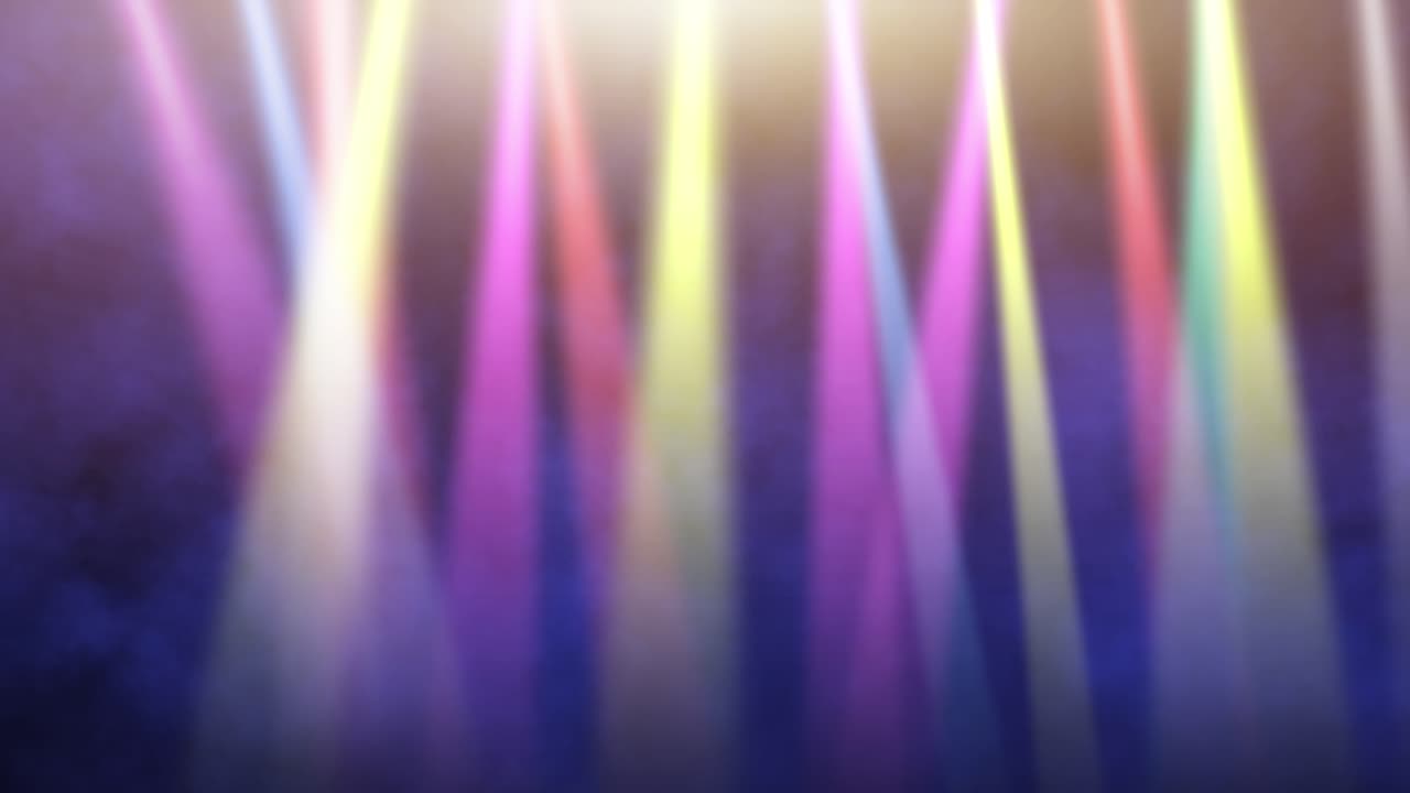 Blue Purple Smoke with Flowing, Sweeping Colorful Light Beams and Hypnotic Scanning Motion in Loopable Background - Cinematic Light Rays and Swirling Smoke in Multi-Color Dancing Patterns