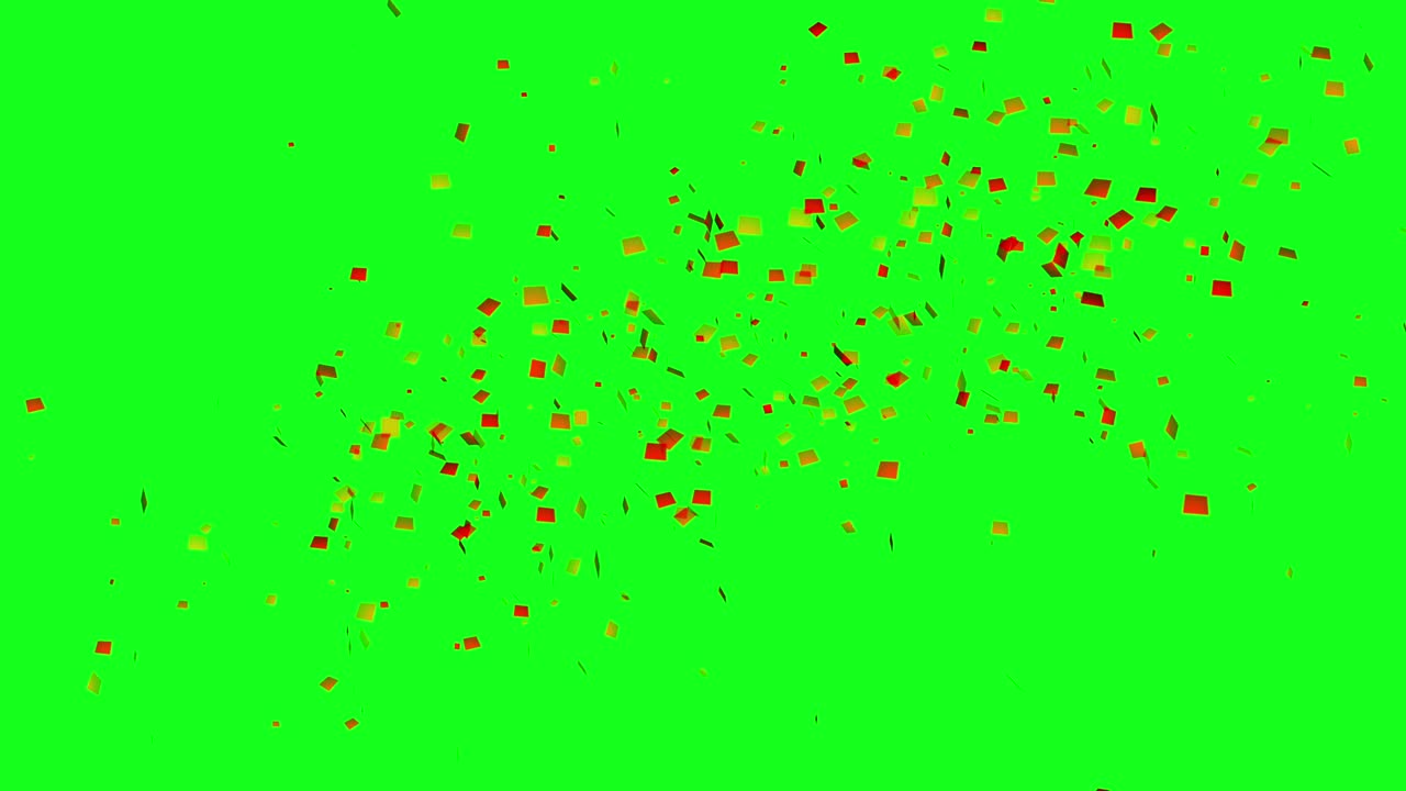 animación de fiesta de aniversario de confeti colorido 3d