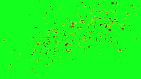 animación de fiesta de aniversario de confeti colorido 3d