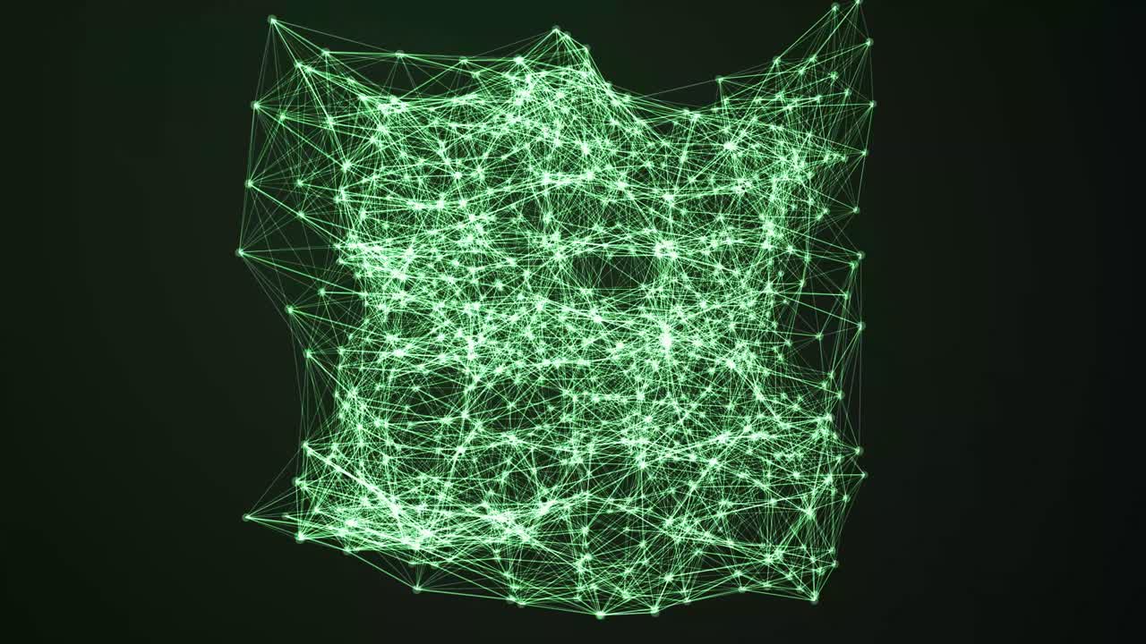 Abstract Digital Network Connections Motion Background
