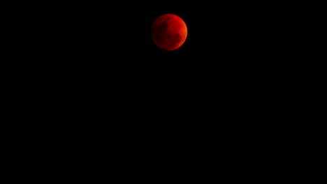 time lapse moon eclipse in full moon and super moon in 31 january 2018,bangkok thailand.