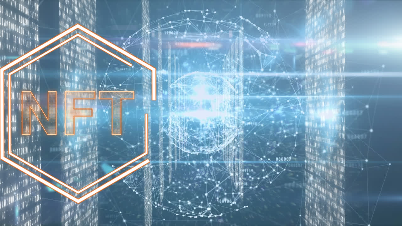 데이터 처리 및 서버  ⁇ 을 통해 nft 텍스트의 애니메이션