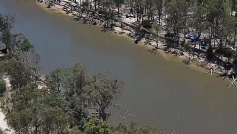 Outdoor-nature-drone-aerial-river-outdoor-muddy-water