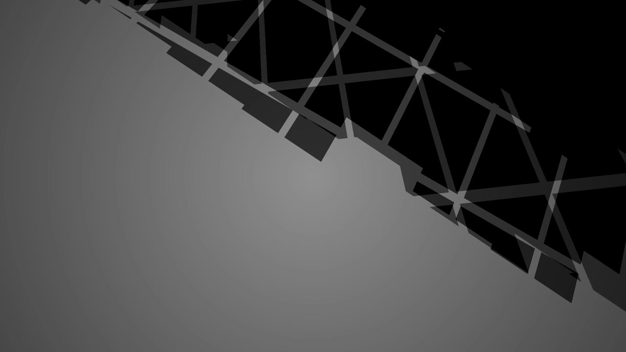 Abstract Geometric Lines and Shapes Transitioning on a Gray Background