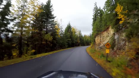 car riding on the country road 4k