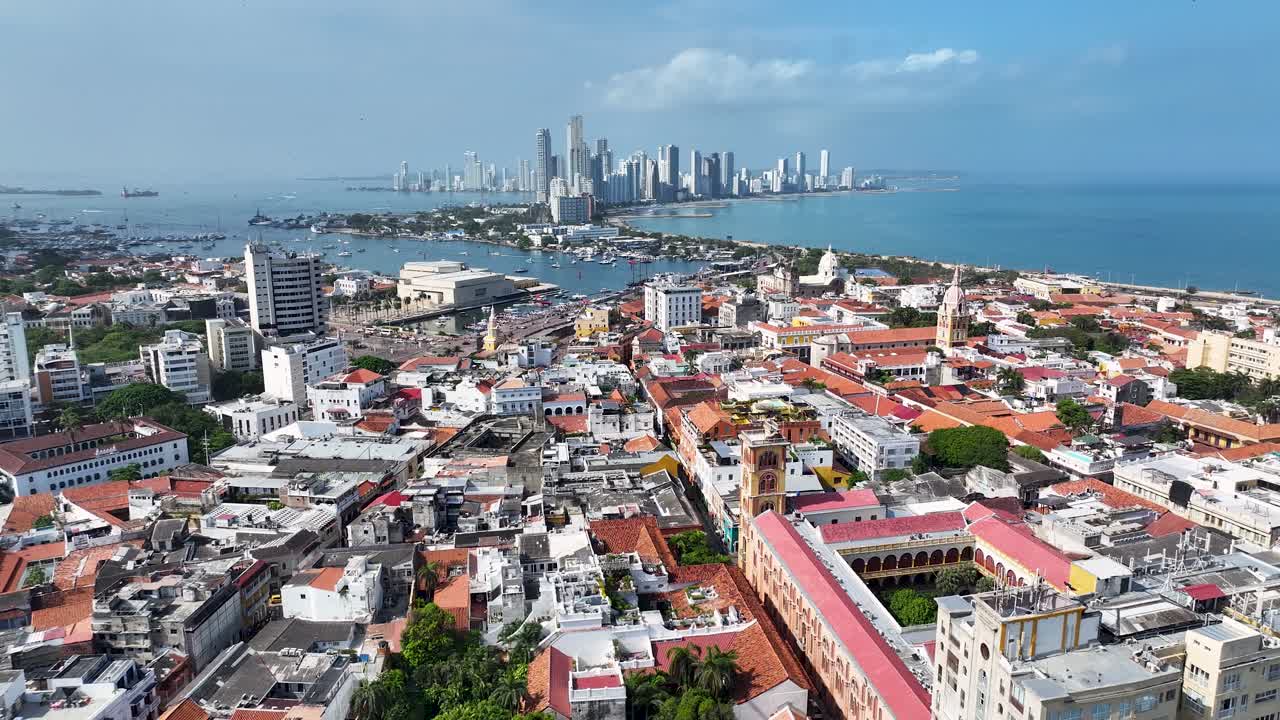 Centro da cidade de Cartagena de Indias, em Bolívar, Colômbia