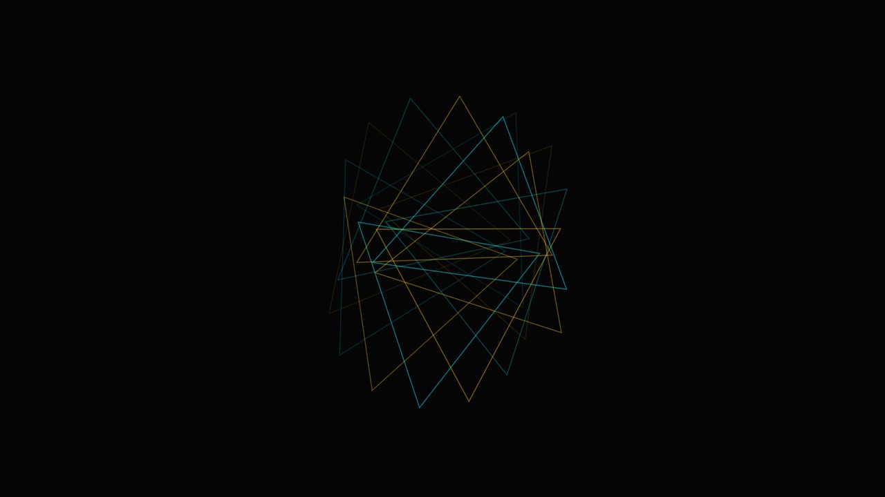 Abstract Motion Graphics Featuring Geometric Lines and Shapes