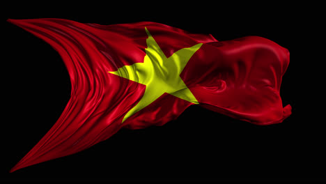 waving flag of vietnam