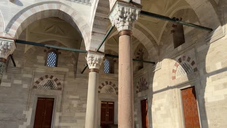 majestic marble columns at sultan ii bayezid mosque