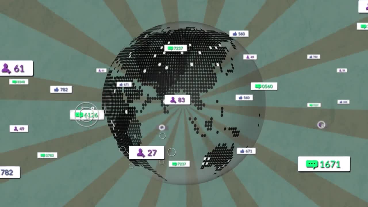 전 세계 미디어 아이콘의 애니메이션