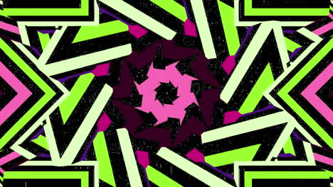 hypnotic neon shapes animation