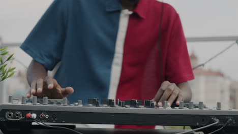 dj performing outdoors