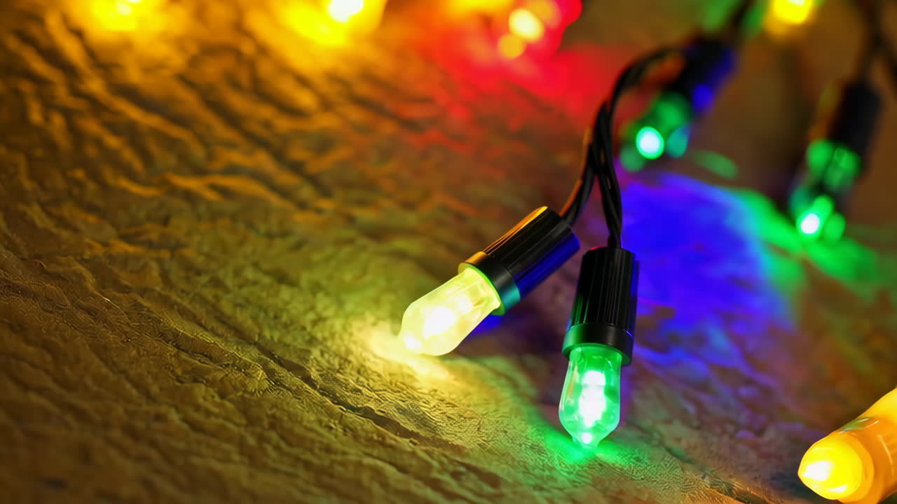 coloridas luces de navidad