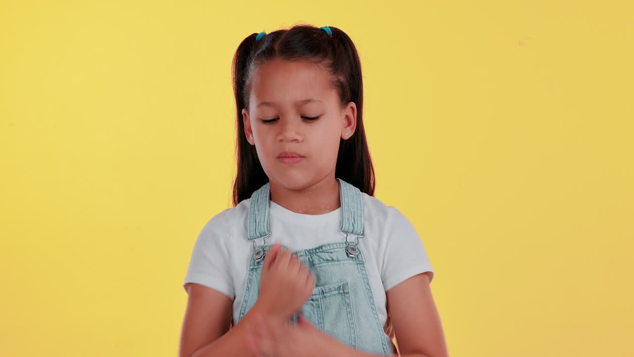 Young girl with wrist pain