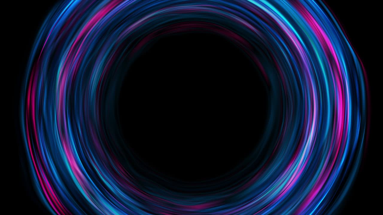 Bright liquid wavy circles abstract hi-tech motion background