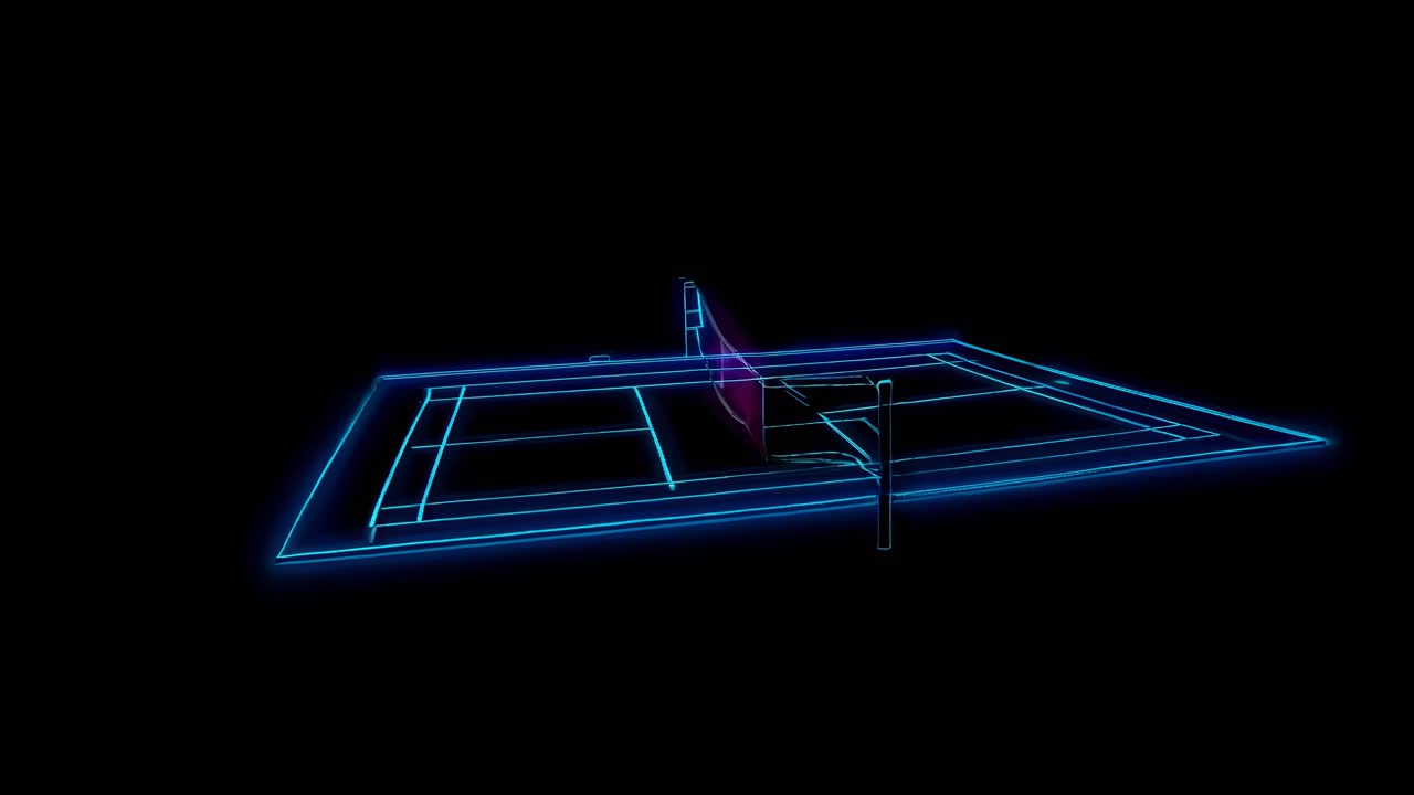 네온 레트로 스포츠 코트 일러스트레이션