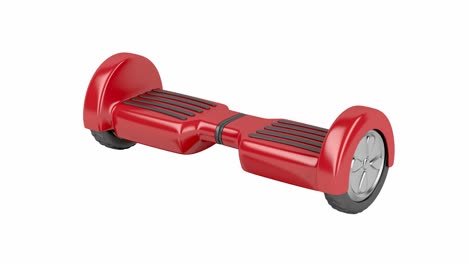 red self-balancing scooter