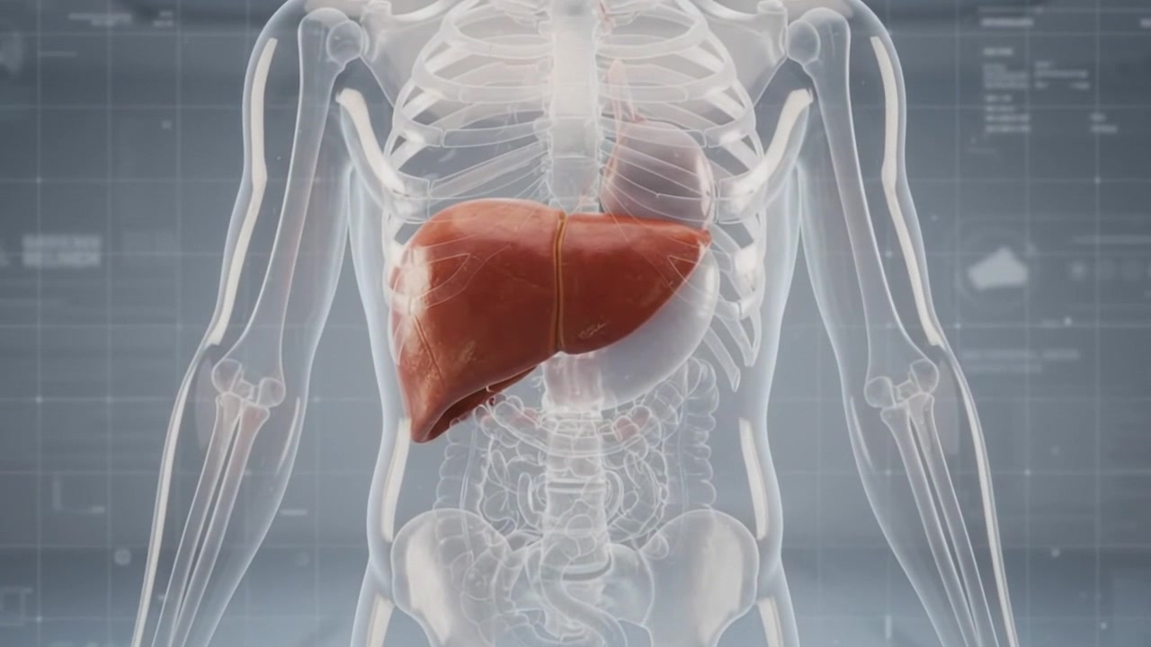 3D Medical Animation of Human Liver Anatomy